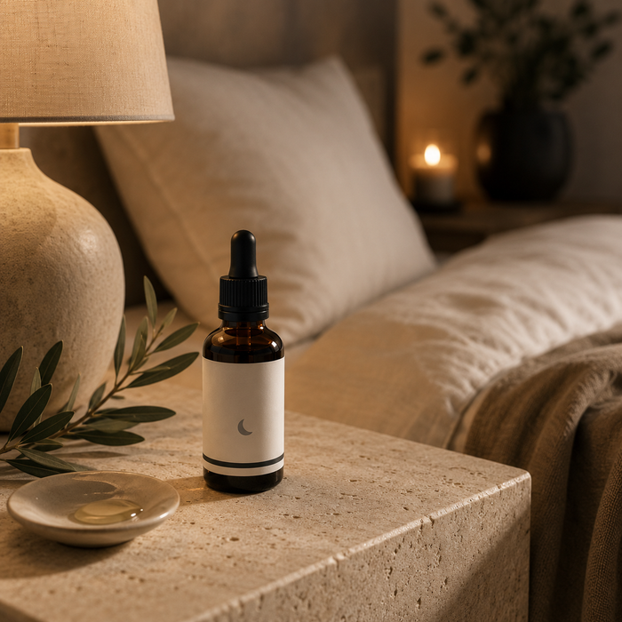 Aceite CBD con melatonina para la noche
